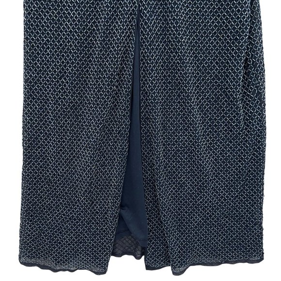 Mac Duggal Midnight Short Sleeve Beaded Evening Dress Sz 18 New NWD 93678 - 0196 - Picture 10 of 14